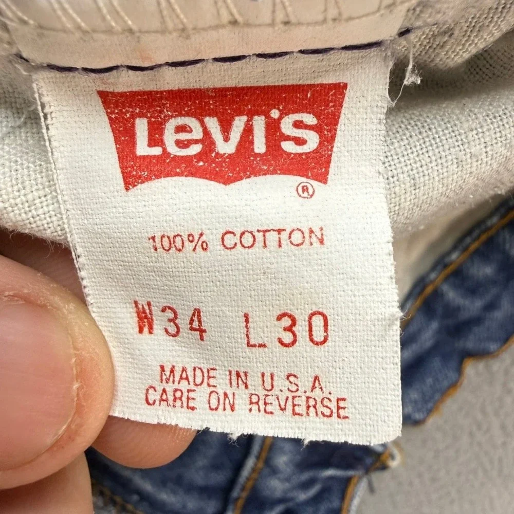 Vintage Levis 505 Jeans Mens 34x30‎ (Fits 32x24) Orange Tab Vintage USA